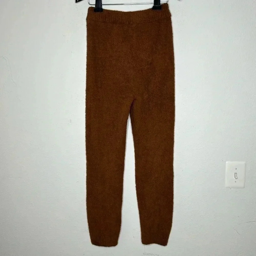 Hera Collection terry modern brown joggers size large